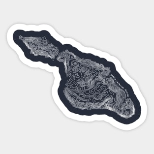 Santa Catalina Island (white) Sticker
